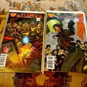 Battlestar Galactica lot comic books by dynamite comics all bagged and boarded
